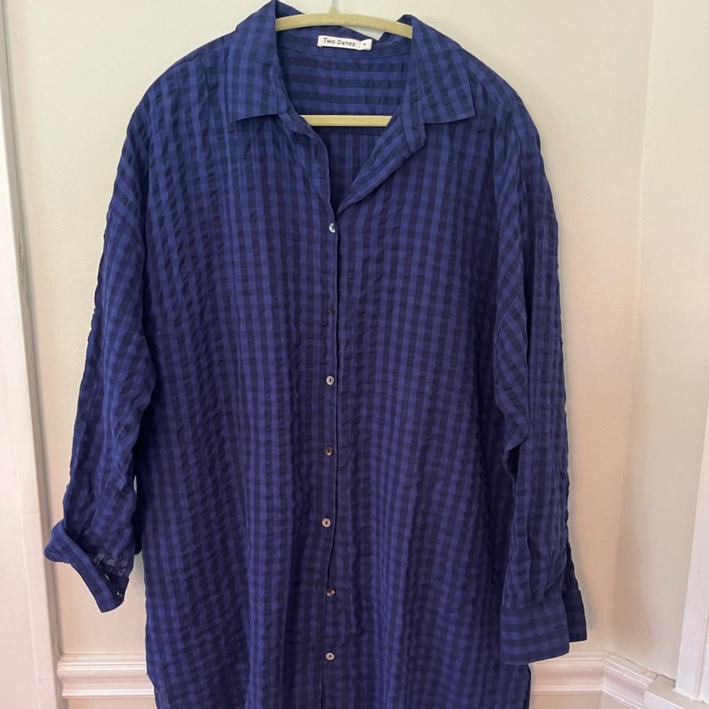 Medium 100% Cotton Two Danes Dress/Shirt/Jacket